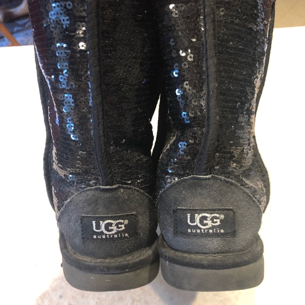 Black Sequin Ugg’s - Picture 4 of 5